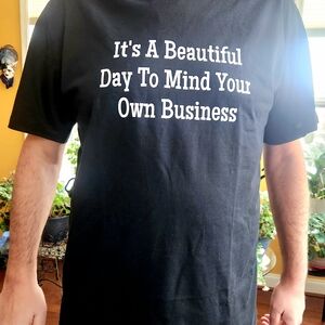 Black Graphic  Men's T-Shirt Size Xl/XXL